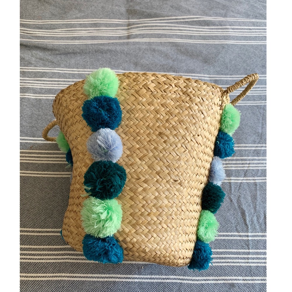 Land of Nod Pom-Pom Storage Basket